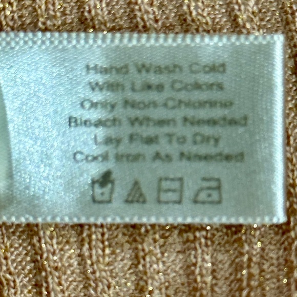 Boston Proper Sparkling Gold Thread Turtleneck, Lightweight, Versatile, Size M - Picture 10 of 11